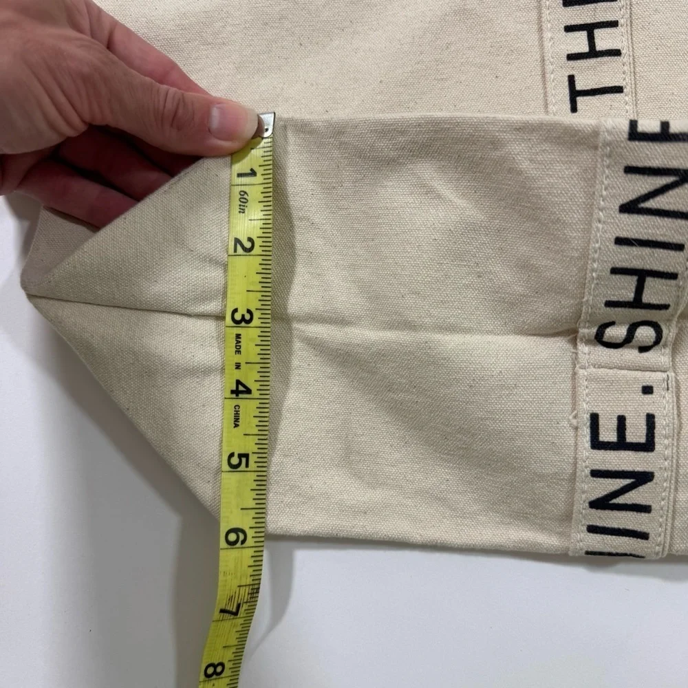 Vuori The Rise The Shine Canvas Tote Bag Limited Edition Reusable
